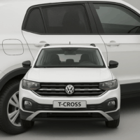 Volkswagen T-Cross (2018-2023) – 5-delig Voor en Achterportieren en Achterraam zonneschermen