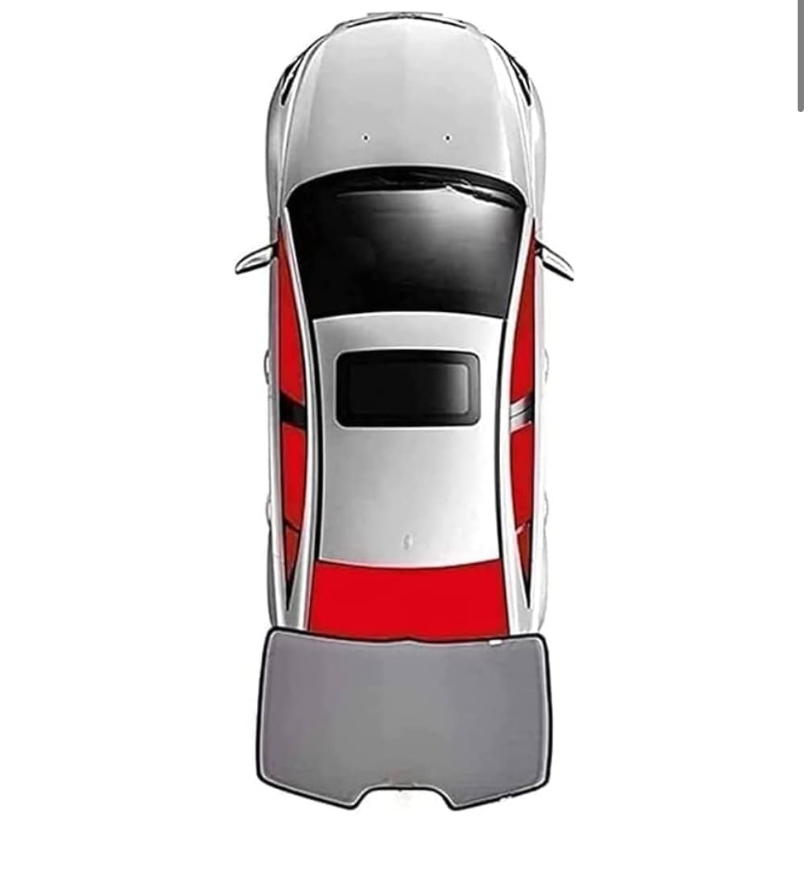 Volkswagen T-Cross (2018-2023) – 1-delig Achterraam zonnescherm - Afbeelding 2